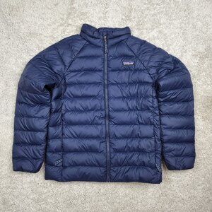 Patagonia Jacket Youth L 12 Blue NetPlus Shells Recycled Down Puffer Coat REI